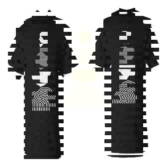 抽象アートシャツ コンテンポラリー モダンアート メンズ グラフィック レディース Tシャツ - Kawaiitshirt