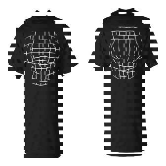 拡大胸 錯視グリッド 巨乳 Tシャツ - Kawaiitshirt