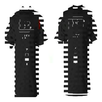 携帯電話のバッテリー1％は、バッテリーの寿命制限なしで空の電話を生きます Tシャツ - Kawaiitshirt