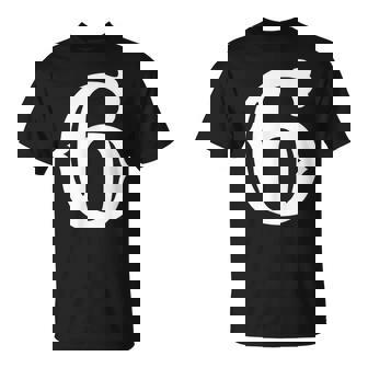 数字 6 インチ 白 大 太字 アメリカ 西部 スタイル フォント Tシャツ - Kawaiitshirt