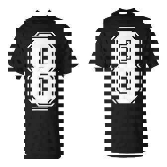 数字 8 スポーツジャージ ラッキーナンバー Tシャツ - Kawaiitshirt