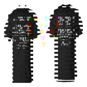 文字 アルファベット 学ぶ Abc 男の子 女の子 Abc 動物 アルファベット Tシャツ - Kawaiitshirt