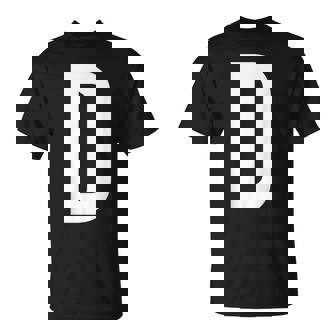 文字d アルファベットモノグラム イニシャル。 Tシャツ - Kawaiitshirt