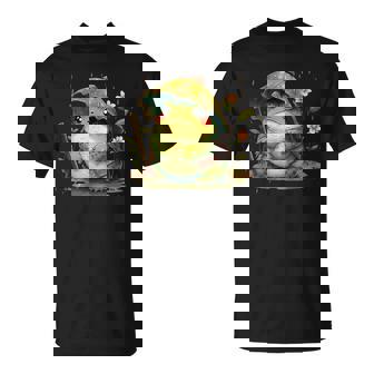 日本のかわいいコテージコアフロッグ 不機嫌な日本のカエル Tシャツ - Kawaiitshirt