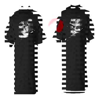 日本のアートフライングクレーンバード Tシャツ - Kawaiitshirt