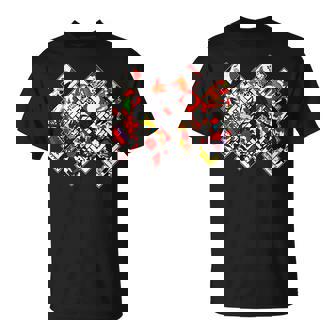 日本の伝統工芸品 花札 男性 女性 Tシャツ - Kawaiitshirt