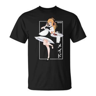 日本アニメメイド漢字オタク Tシャツ - Kawaiitshirt