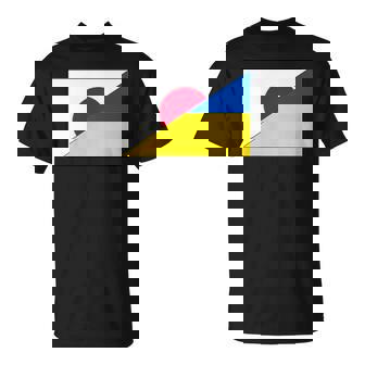 日本ウクライナ国旗日本語ウクライナサポートスタンド付き Tシャツ - Kawaiitshirt