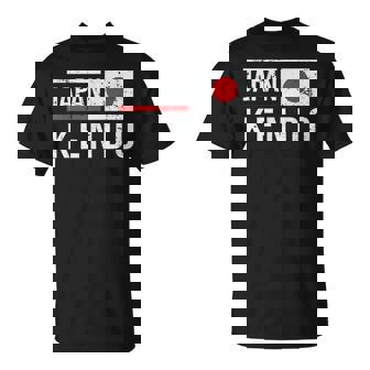 日本剣道レトロフラッグサムライ日本武道クラブ Tシャツ - Kawaiitshirt