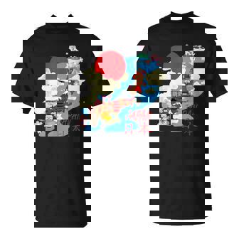 日本地図日本 涼しいのお土産 Tシャツ - Kawaiitshirt