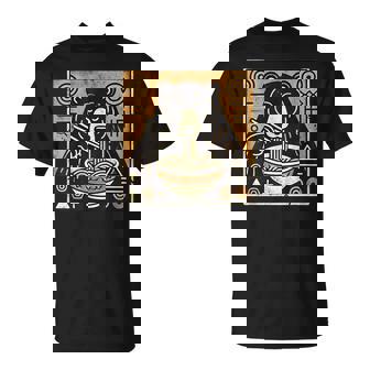 日本美術 野生動物 麺好き かわいい くま ラーメン Tシャツ - Kawaiitshirt