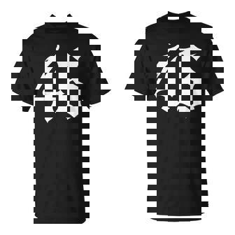 旧英数字 46 46 Tシャツ - Kawaiitshirt