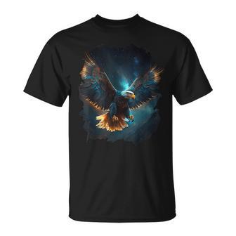 星空の雄大な鷲 Tシャツ - Kawaiitshirt