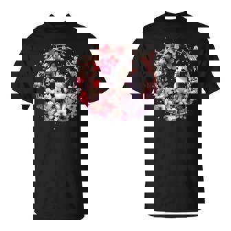 春の桜 かわいい猫と桜の花 Tシャツ - Kawaiitshirt