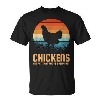 朝ごはんを食べるペット、ニワトリ Tシャツ - Kawaiitshirt