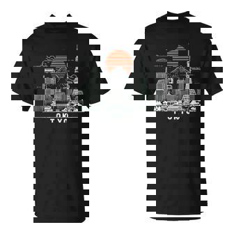 東京スカイライン 日本 富士山 ランドマーク 東京タワー お土産 Tシャツ - Kawaiitshirt