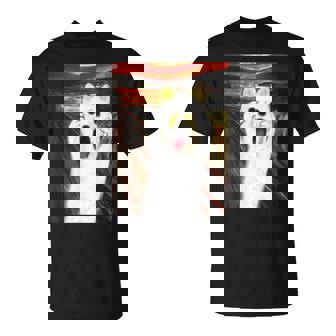 柴犬 面白いtシャツ 犬 ムンクの叫び かわいい メンズ 子供 おもしろ 服 グッズ ネタ わんこ イヌ Tシャツ - Kawaiitshirt