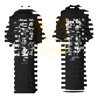 柴犬たくさん 大集合ver かわいい柴犬 柴犬 イラスト Tシャツ - Kawaiitshirt