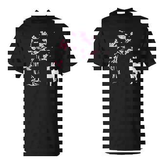 柴犬の桜hiba Inu Japanese Cherry Blossomakura Tシャツ - Kawaiitshirt