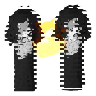 柴犬寝パジャマナイトタイムかわいいグラフィックネグリジェ Tシャツ - Kawaiitshirt