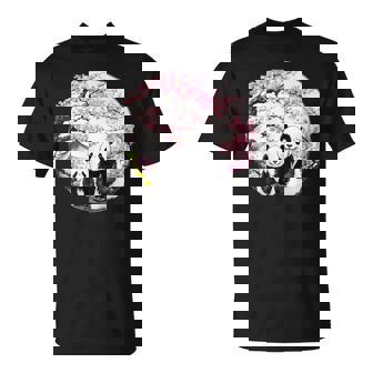 桜 パンダ お花見 親子 春 水墨画 和風 動物 Tシャツ - Kawaiitshirt