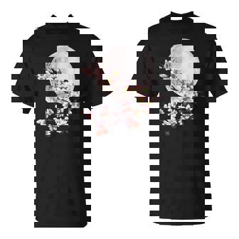 桜 花 満月 さくら 日本文化 Tシャツ - Kawaiitshirt