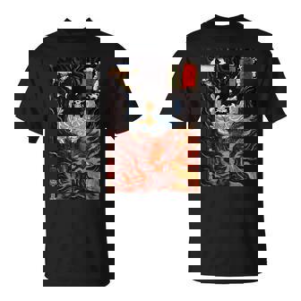 歌川国芳作 木曽街道六十九駅 Tシャツ - Kawaiitshirt