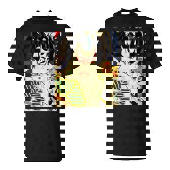 歌舞伎 かぶき 役者 日本美術 浮世絵 役者絵 名取春仙 六世坂東彦三郎 舎人松王丸 Tシャツ - Kawaiitshirt