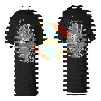 波を介して鯉に乗るパグ日本のヴィンテージ画 Tシャツ - Kawaiitshirt