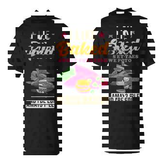 焼き芋が好きで、3人で面白いじゃがいも Tシャツ - Kawaiitshirt