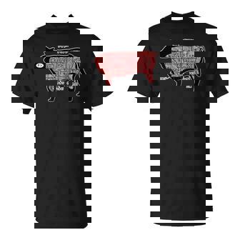 焼肉 カルビ 牛肉 焼肉定食 部位 面白い おもしろ ユーモア ギャグ お笑い Tシャツ - Kawaiitshirt