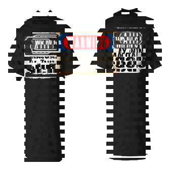 焼酎日本酒面白い警告サインが含まれている可能性があります Tシャツ - Kawaiitshirt