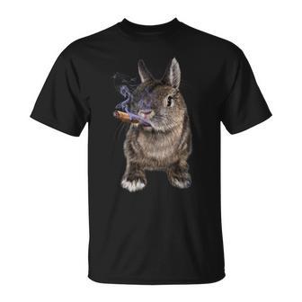 煙草を吸ううさぎ たばこ Tシャツ - Kawaiitshirt
