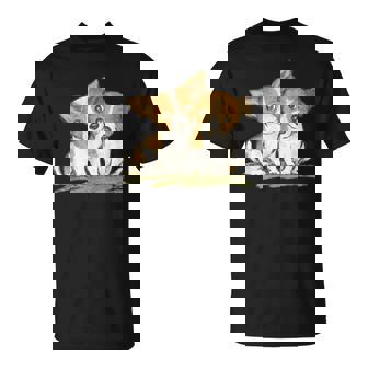 犬 ジャックラッセルテリア いぬ 子犬 ペット かわいい 動物 イラスト Tシャツ - Kawaiitshirt