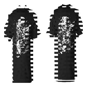 犬 演奏 ベース ギター シャツ 男性用 動物 ギターを弾く Tシャツ - Kawaiitshirt