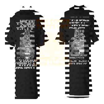 猫 T 朝のイライラとコーヒー愛好家向け T パラス猫 Tシャツ - Kawaiitshirt