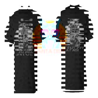 猫 ねこねこ サンタクルーズ カリフォルニア州 レトロ Tシャツ - Kawaiitshirt