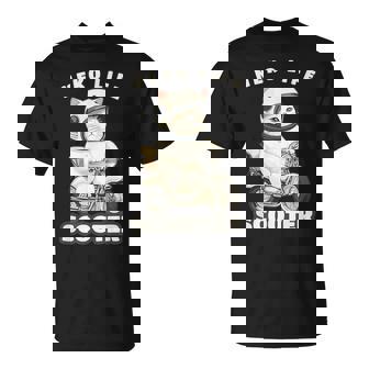 猫 ネコ 白猫 イラスト 原付 スクーター バイク 猫好き バイク好き かわいい おもしろ レトロ Neko Life Tシャツ - Kawaiitshirt