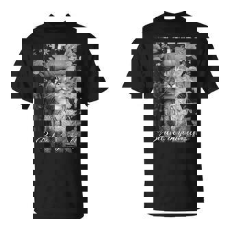 猫 モノクロ 写真 おしゃれ 可愛い 個性的 ハロウィン かぼちゃ Tシャツ - Kawaiitshirt