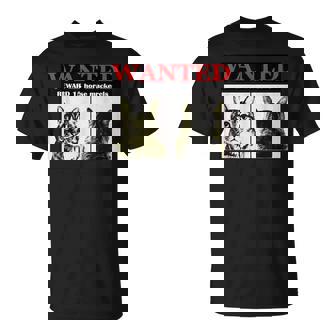 猫 ロック Rock Wanted キジトラ レトロ おしゃれ 個性的 可愛い 面白い Tシャツ - Kawaiitshirt