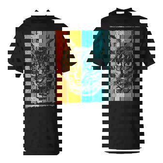 猫、レトロ Tシャツ - Kawaiitshirt