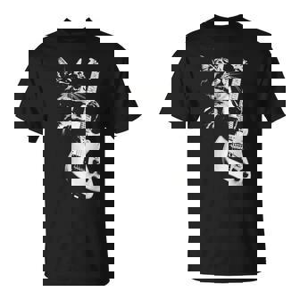 猫がギターベースを弾く Tシャツ - Kawaiitshirt