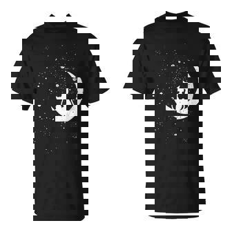 猫の家族 月の絵柄 メンズ レディース 子供 Tシャツ - Kawaiitshirt