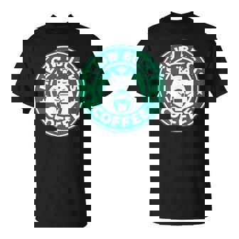 猫バックスコ－ヒ－ スタバ 可愛い カフェ 個性的 パロディ 面白い 笑える Tシャツ - Kawaiitshirt