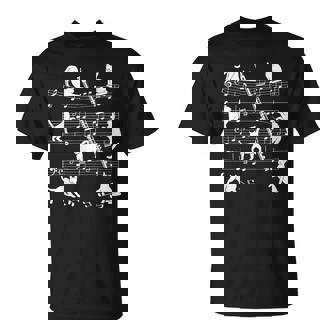 猫好きフルート奏者のためのフルート猫。 Tシャツ - Kawaiitshirt