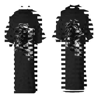 白黒ボーダーコリー Tシャツ - Kawaiitshirt