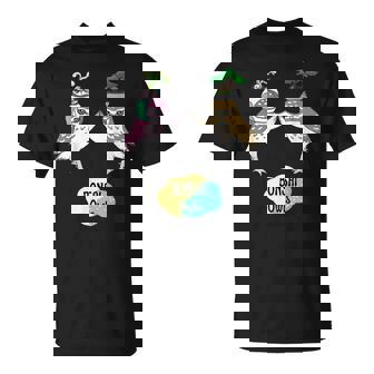 盆栽フクロウと宇宙盆栽フクロウ Tシャツ - Kawaiitshirt