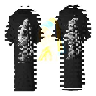 真珠の耳飾りのウサギ Tシャツ - Kawaiitshirt