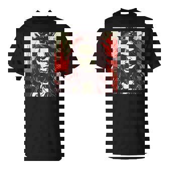 真面目な女王 野生の髪と尖った王冠 Tシャツ - Kawaiitshirt