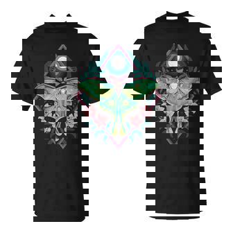 神秘的なルナモスムーンフローラルボーホーネイチャースピリットデザイン。 Tシャツ - Kawaiitshirt